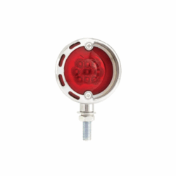 Plafón Lateral Derecho Redondo 18 LEDs Con Aro Gel Luz Ámbar Y Roja